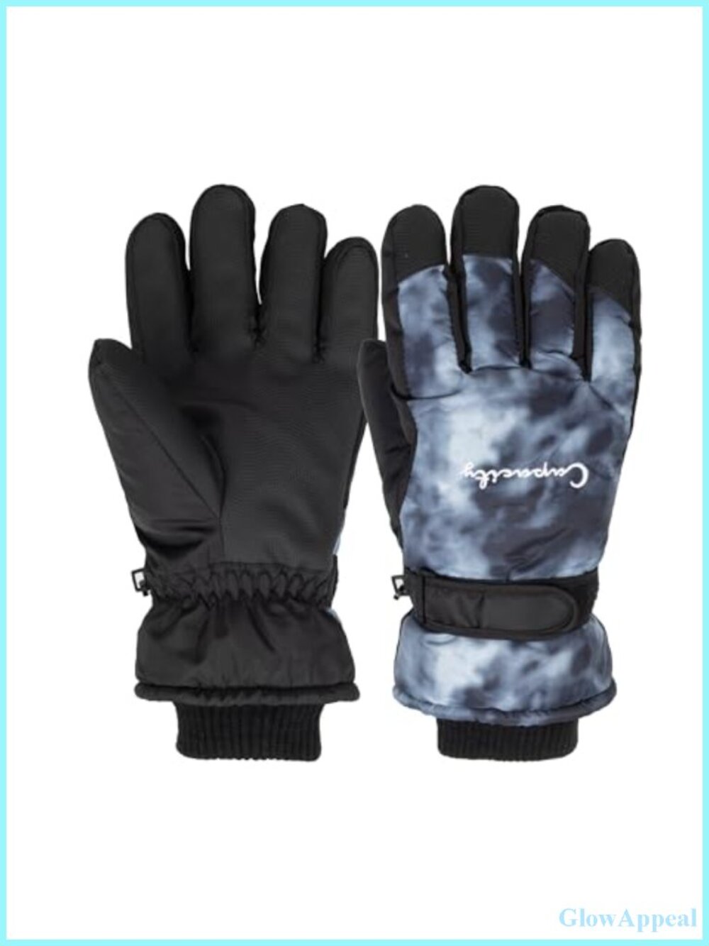 Windproof Fleece Lined Touchscreen Ski Gloves for Outdoor Sports